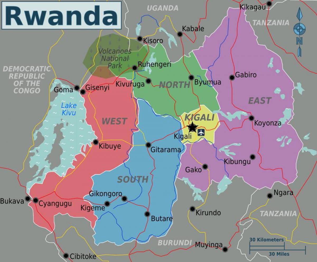 map of kigali Rwanda