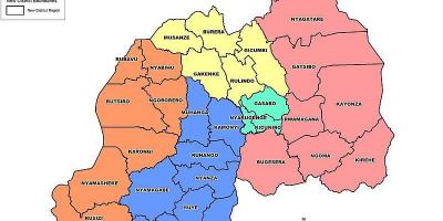 Map of Rwanda map provinces